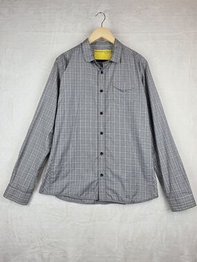 Descendant of Thieves Gray Glen Plaid Button Up Shirt XL Limited Edition NYC